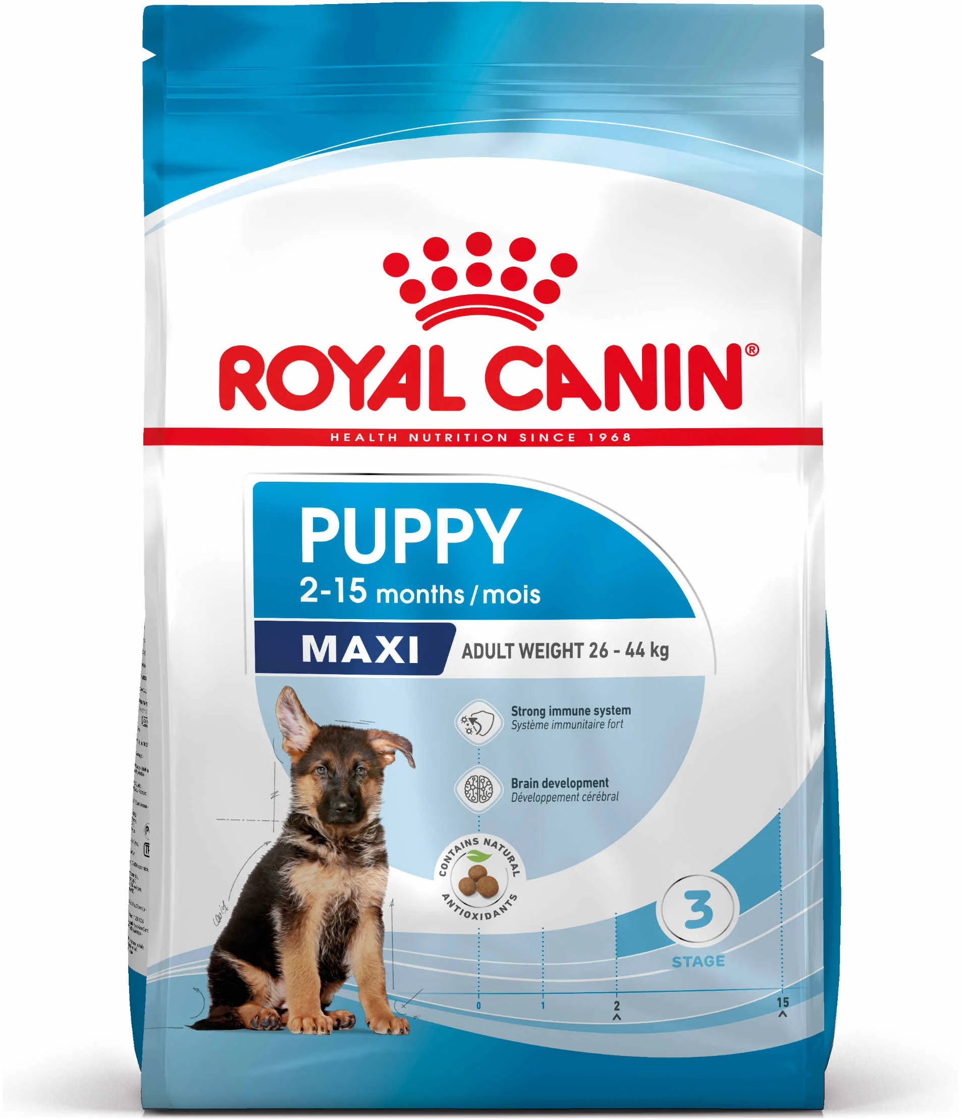 Hrana uscata caini - Hrana Caine Shn Maxi Puppy 4kg 252930 Royal Canin