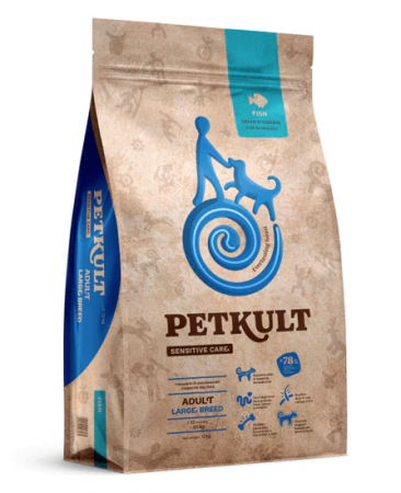 Hrana uscata caini - Hrana uscata pentru caini Petkult Sensitive Adult Talie Mare Peste 12kg