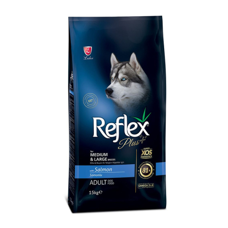 Hrana uscata caini - Reflex – Hrană Uscată Premium cu Somon și Orez pentru Câini Adulți (15kg)