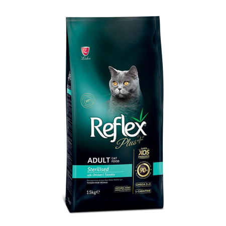 Hrana uscata pisici - Reflex Pisici Adulte Sterilizate – Hrană Uscată pentru Pisici Adulte (15kg)