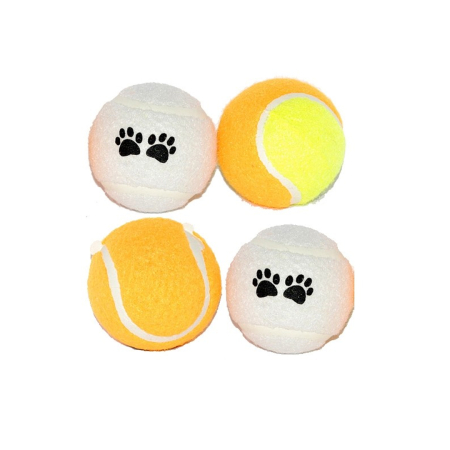 Accesorii caini - Jucarie Bumbac Mingi Tenis Mf.03421 1buc 4Dog