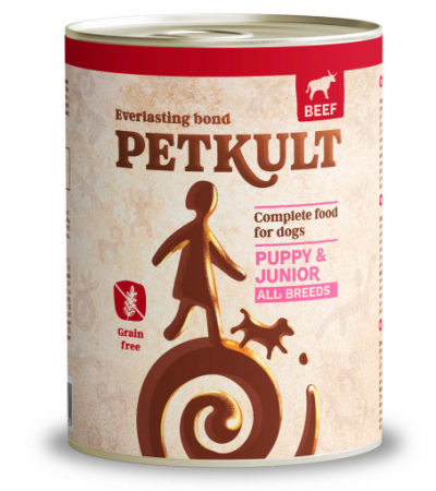 Hrana umeda caini - Petkult Caine Junior Cu Vita 800Gr
