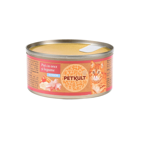 Hrana pisici - Petkult Cat Kitten Cu Pui 80Gr