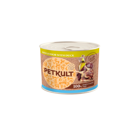 Hrana umeda caini - Petkult Conserva Caine Junior Rata 185gr