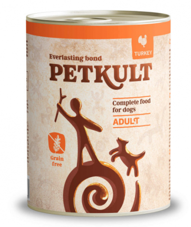 Hrana umeda caini - Conserva Petkult Curcan 800Gr