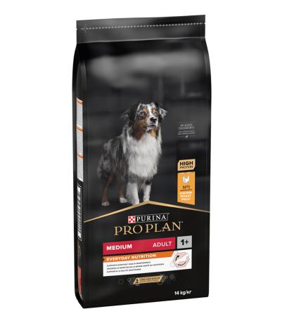 Hrana uscata caini - PURINA Pro Plan Adult M, Pui, 14 kg