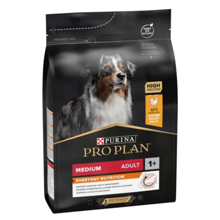 Hrana uscata caini - Pro Plan Caine Medium Adult Cu Pui 3kg