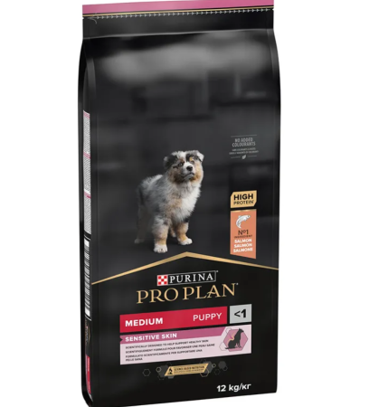 Hrana caini - Pro Plan Medium Puppy Optiderma Somon 12kg