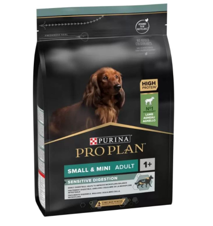 Hrana uscata caini - Pro Plan OptiDigest Small Mini Adult Sensitive Digestion Cu Miel 3 Kg