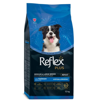 Hrana uscata caini - Hrană uscată câini adulți cu somon Reflex Plus Adult Dog 12 kg