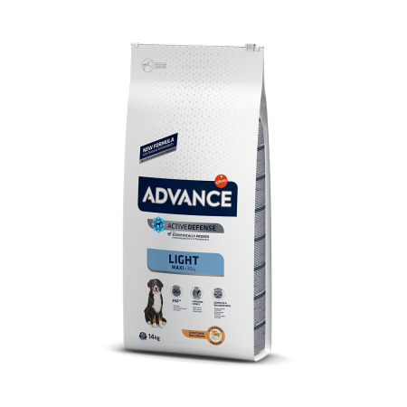 Hrana uscata caini - Sac Advance Maxi Light 14 kg Caini