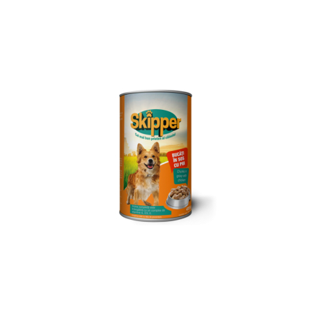 Hrana umeda caini - Skipper Conserva Caine Cu Pui 415gr