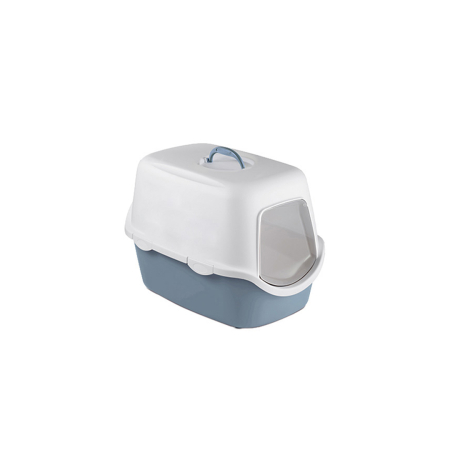 Nisip igienic, litiere pisici - Sp Litiera Acoperita Cathy Blue 56x40x40h