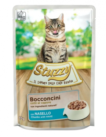 Hrana umeda pisici - Stuzzy Cat Plic Cu Cod 85gr