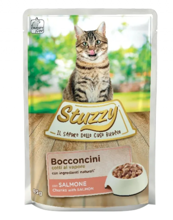 Hrana umeda pisici - Stuzzy Cat Plic Somon 85gr