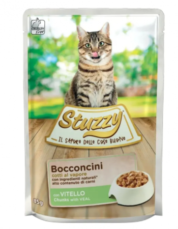 Hrana umeda pisici - Stuzzy Cat Plic Vitel 85gr