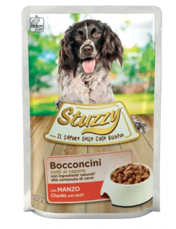 Hrana umeda caini - Stuzzy Dog Plic Vita 100gr