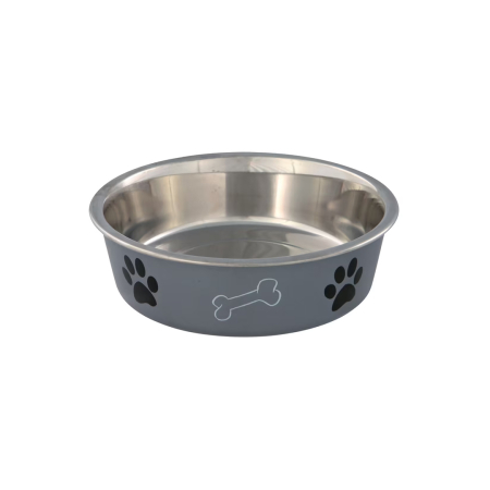 Castroane si boluri caini - Trixie Castron Inoxidabil Cu Plastic 1.4l/21cm 25244