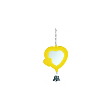 Accesorii pasari - Trixie Jucarie Pasari Inima Cu Oglinda Si Clopotel 5202