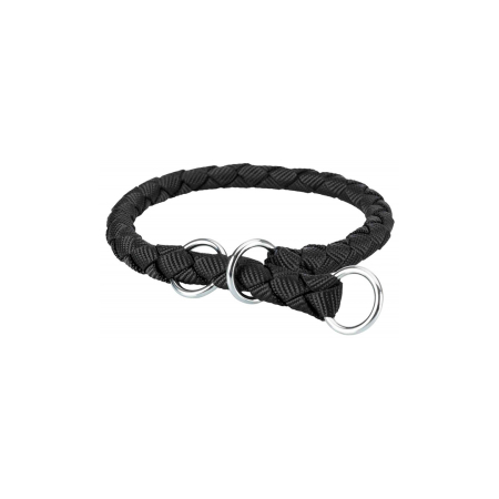 Zgarzi, lese, hamuri caini - Trixie Zgarda Coarda M-l 43-51/18mm Neagra 143901