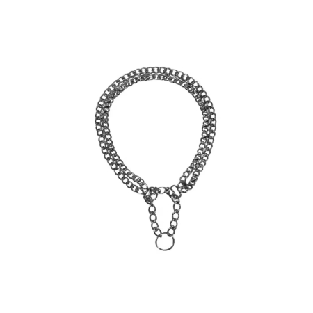 Zgarzi, lese, hamuri caini - Trixie Zgarda Lant Doua Randuri 2/40cm 2mm  2242