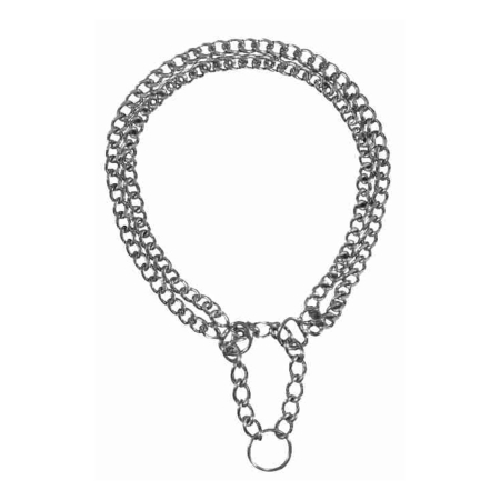 Zgarzi, lese, hamuri caini - Trixie Zgarda Lant Doua Randuri 2/50cm/2,5mm  2244