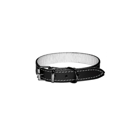 Accesorii caini - Zgarda Caini Din Pasla Neagra 25/530 mm