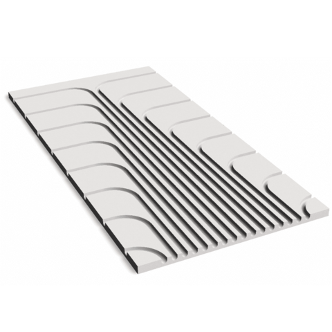 Încălzire în pardoseală fără șapă - PLACA CU NUTURI ASSENS EPS400, ALU=0.1MM, 0.72MP, 1200X600X20MM, PLACA DISTRIBUITOR CENTRAL, PTR TEAVA 16-17MM