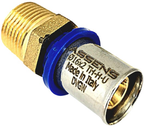 Fitinguri multistrat presare - RACORD ALAMA ASSENS ITALIA, 26X3*1 FE, PRESARE TH/H/U ( 5 / 60 BUC )