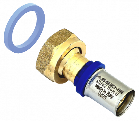 FITINGURI MULTISTRAT PRESARE - RACORD ALAMA SEMIOLANDEZ ASSENS ITALIA 20X2*3/4, PRESARE TH/H/U ( 10 / 120 BUC )