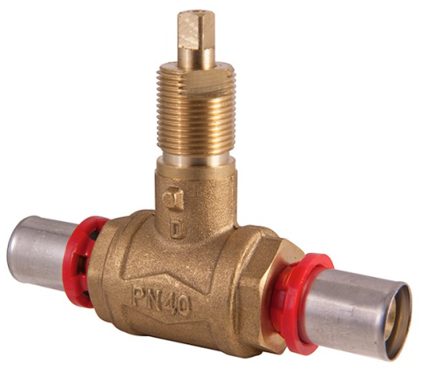 Fitinguri și Racorduri pentru Instalații - ROBINET ALAMA INGROPAT 20X20, PRESARE TH/H/U ( NU CONTINE PARTEA CROMATA, 10 / 20 BUC )