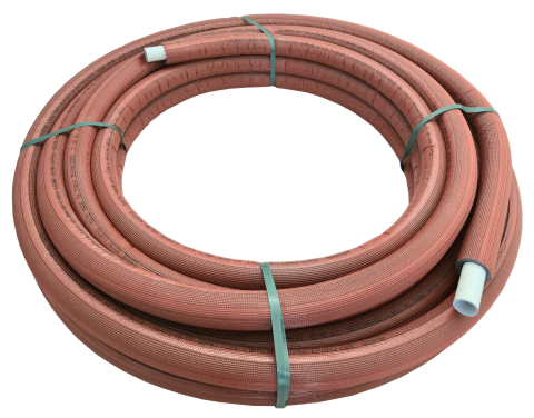 Țeavă multistrat - TEAVA PERT/AL/PERT 26X3 AL=0.40 ASSENS ITALIA IZOLATIE 10MM ROSIE (50M/COLAC , 500M/PALET)