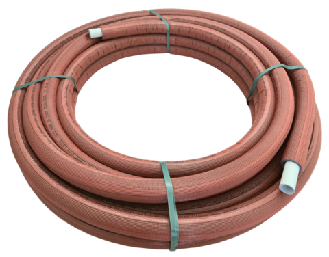 Țeavă multistrat - TEAVA PERT/AL/PERT 32X3 AL=0.40 ASSENS ITALIA IZOLATIE 10MM ROSIE (25M/COLAC , 300M/PALET)