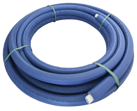 Țeavă multistrat - TEAVA PERT/AL/PERT 32X3 AL=0.40 ASSENS ITALIA IZOLATIE 10MM ALBASTRU (25M/COLAC , 300M/PALET)