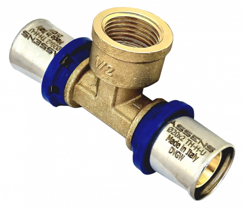 Țevi, Fitinguri și Racorduri pentru Instalații - TEU FI ALAMA ASSENS ITALIA, 32X1X32, PRESARE TH/H/U ( 5 / 20 BUC )