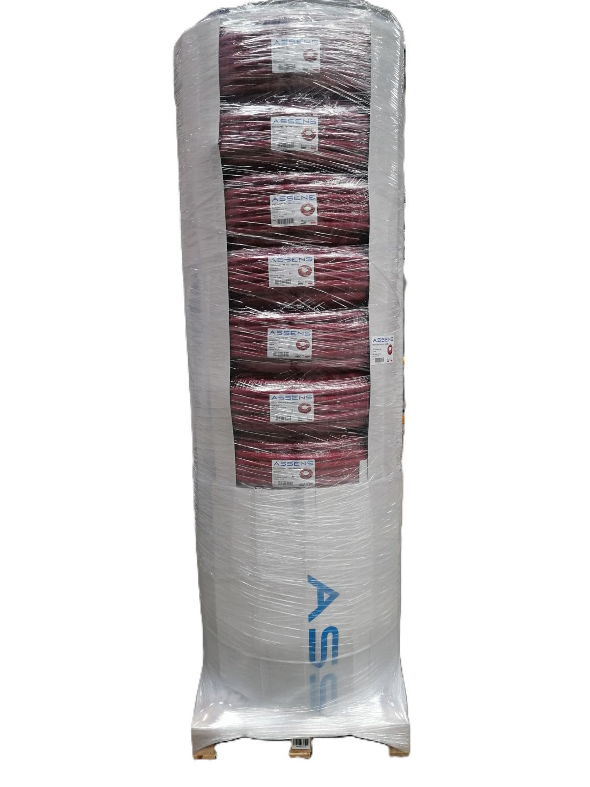 TEAVA PERT/AL/PERT 20X2 AL=0.30 ASSENS ITALIA IZOLATIE 6MM ROSIE (50M/COLAC , 800M/PALET) [1]