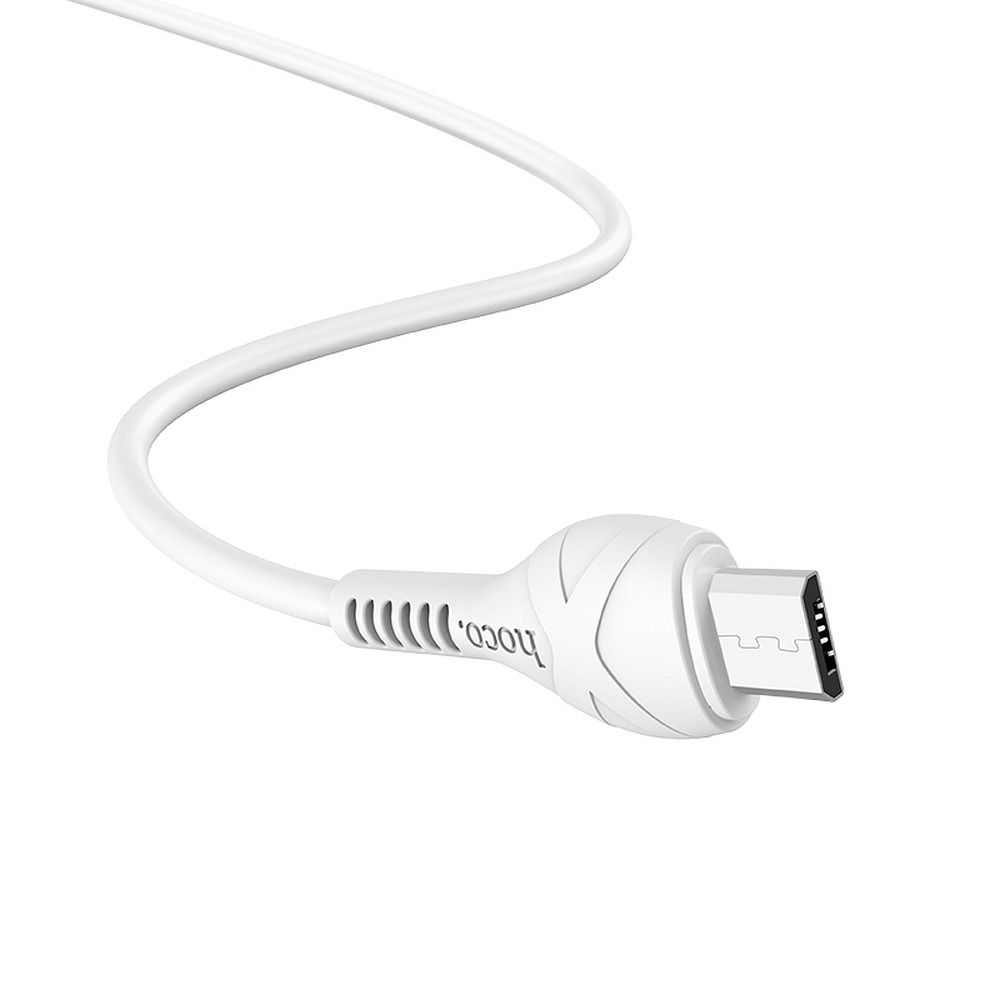 Cablu Date și Încărcare HOCO X37 USB-A la Micro USB 2.4A, 1m – Alb [3]