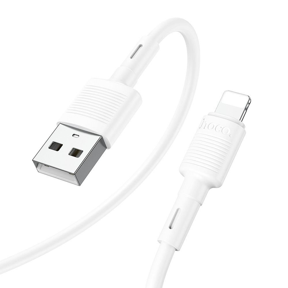 Cablu Date și Încărcare HOCO X83 USB-A la Lightning 2.4A, 1m – Alb [3]