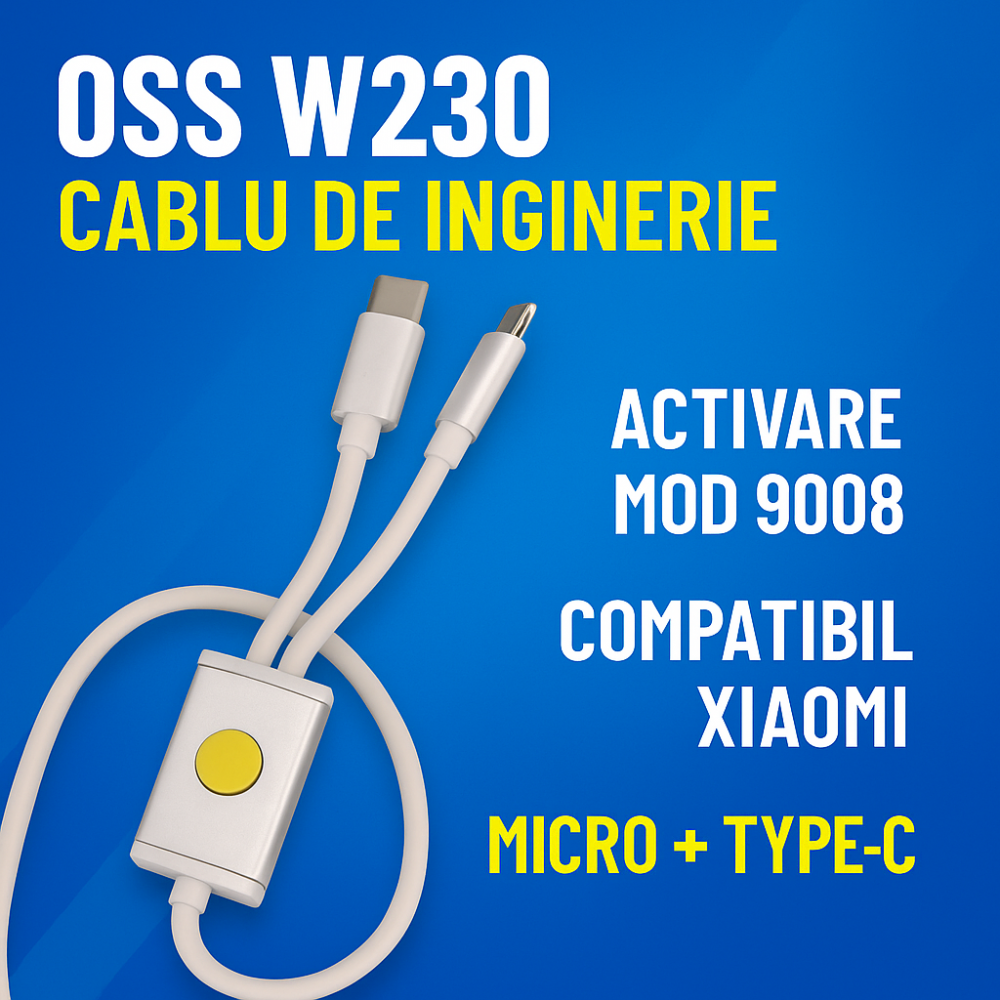 Cablu EDL OSS W230 Xiaomi, Micro & Type-C, Qualcomm, Mod 9008, Deep Flash [5]