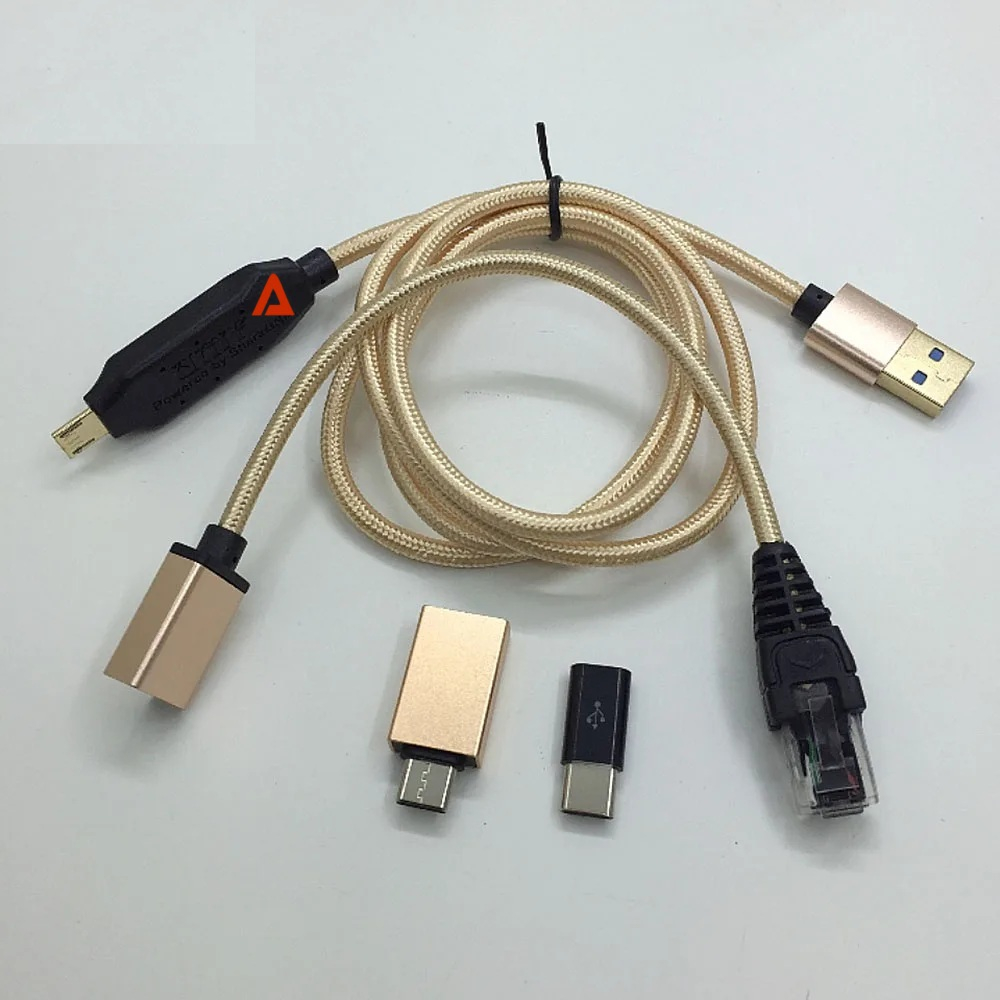 Cablu UMF Pro Gold – Multi-Functional Boot Cable | All-in-One | RJ45 | Micro USB | Type-C [3]