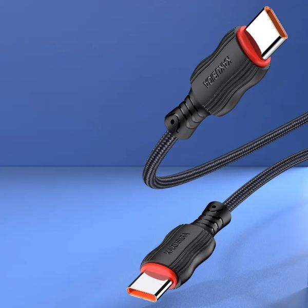 Cablul inteligent de date,material, Kakusiga KSC-807, Type-C la Type-C,60W, 1M [4]