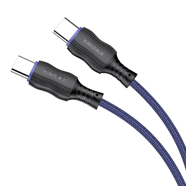 Cablul inteligent de date,material, Kakusiga KSC-807, Type-C la Type-C,60W, 1M [3]