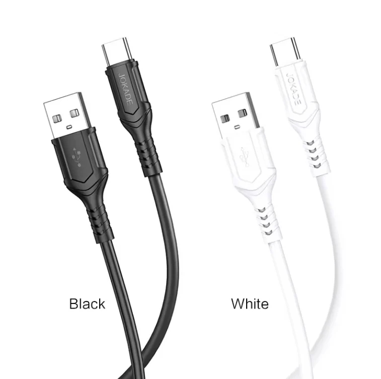 Cablul Jokade JA010 – USB-A la USB-C (Alb & Negru) [1]