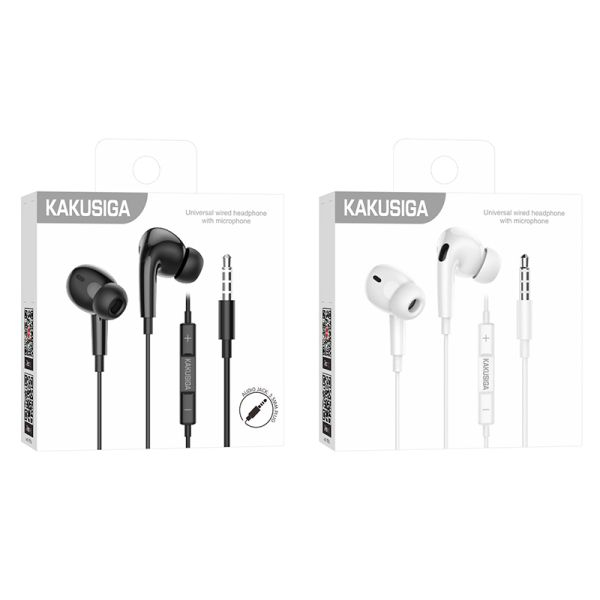 Casti universale cu fir Jack 3.5mm Kakusiga KSC-844 1.2M [2]