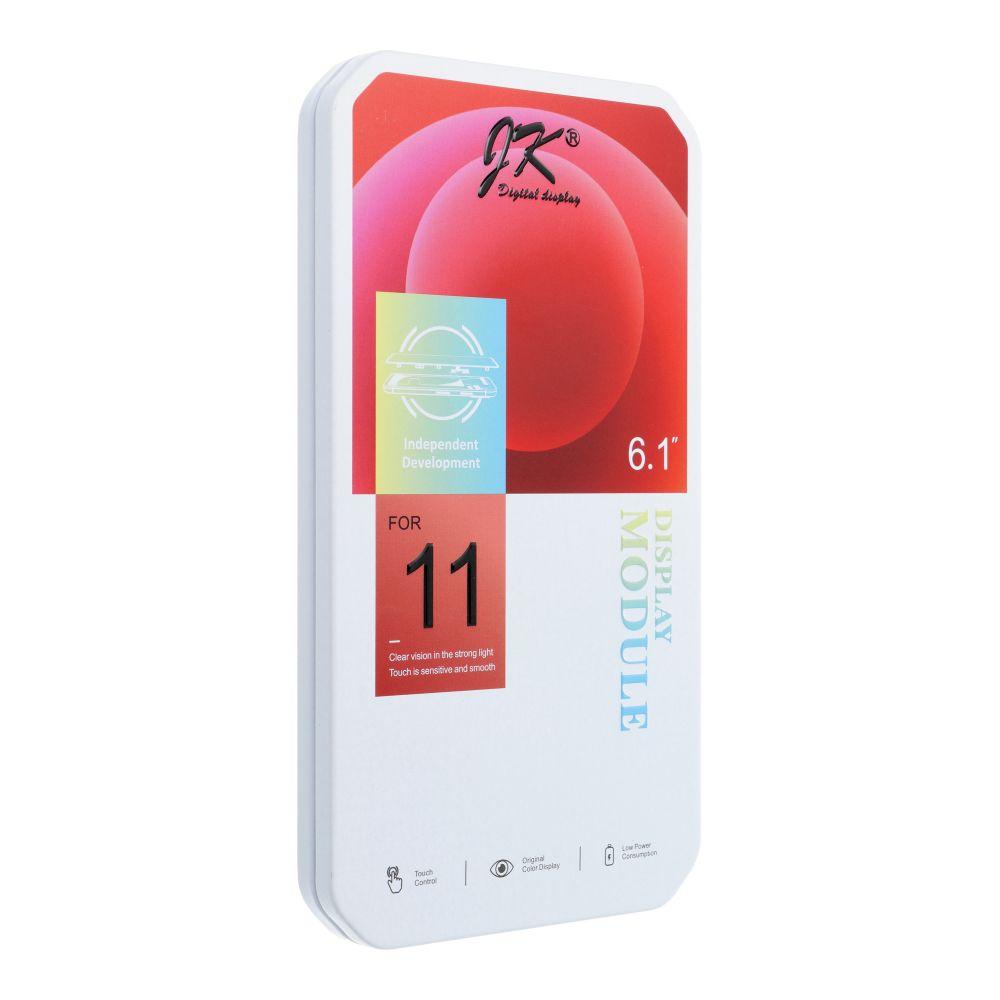 Display cu Touchscreen JK pentru Apple iPhone 11, cu Rama, Versiune LCD In-Cell, Negru [1]