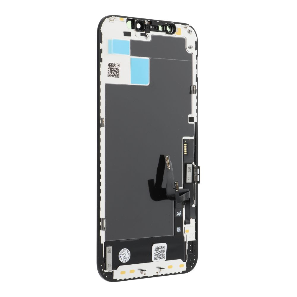 Display cu Touchscreen JK pentru Apple iPhone 12 / 12 Pro , cu Rama, Versiune LCD In-Cell, Negru [2]