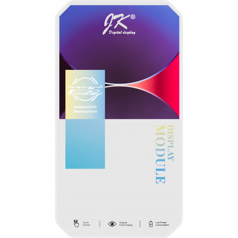 Display cu Touchscreen JK pentru Apple iPhone 14 Plus, cu Rama, Versiune LCD In-Cell, Negru [1]