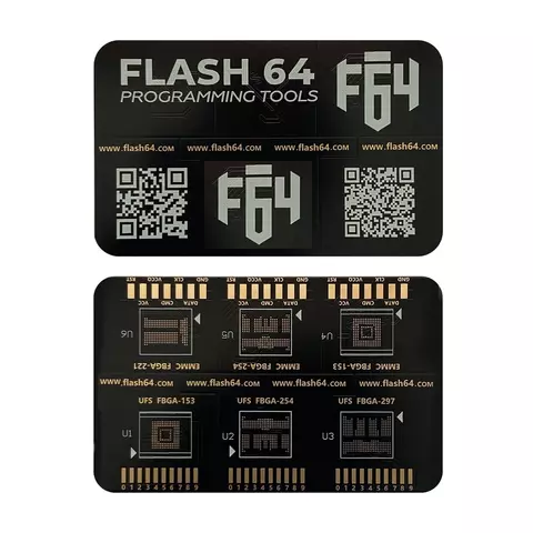 Flash 64 BGA ISP Board pentru memorii eMMC / UFS – Adaptor Profesional ISP pentru F64 Box [3]