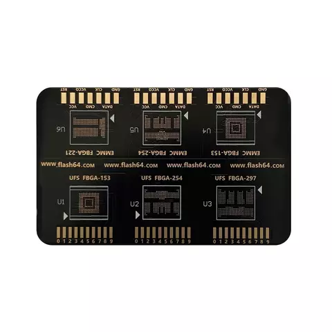 Flash 64 BGA ISP Board pentru memorii eMMC / UFS – Adaptor Profesional ISP pentru F64 Box [2]