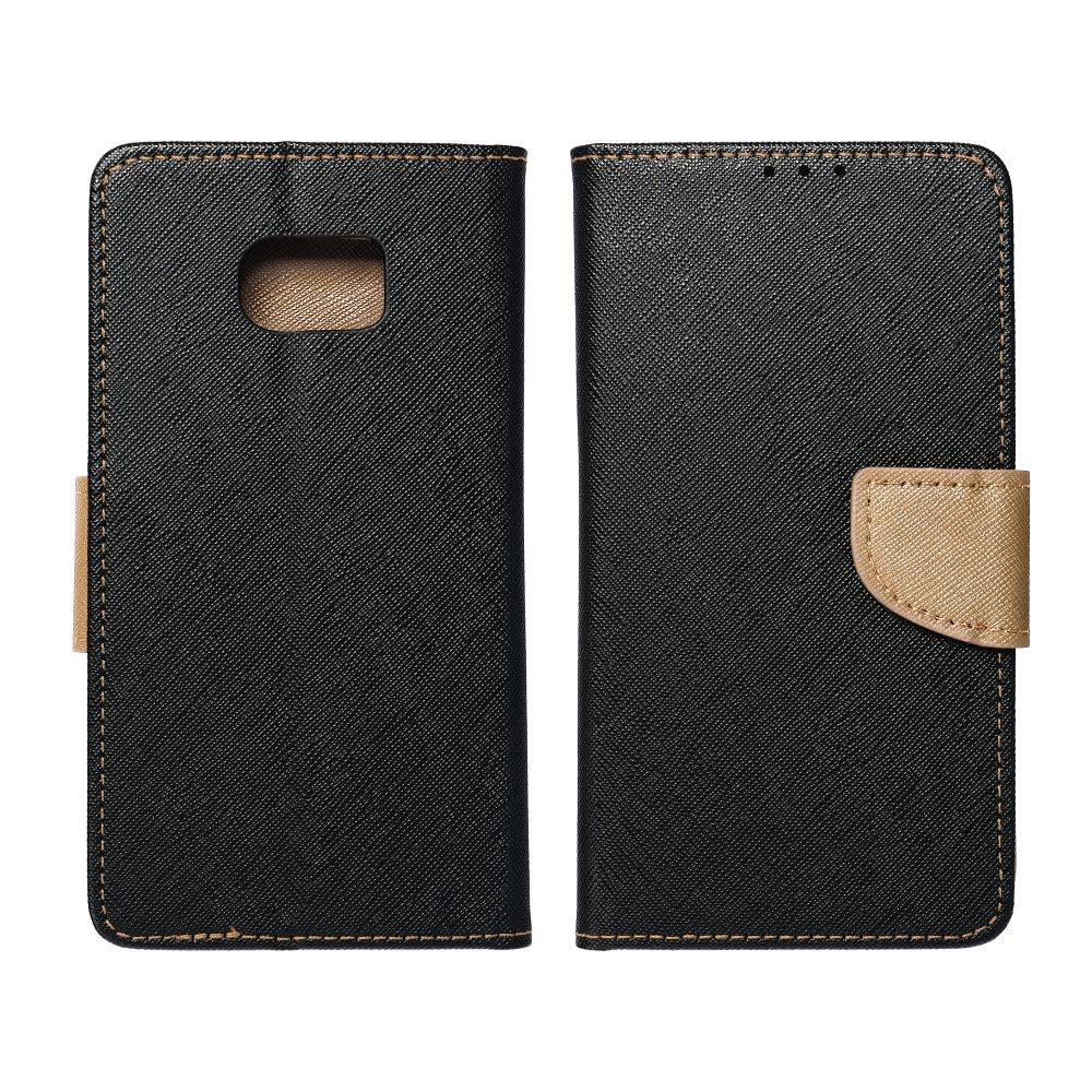 Husă Fancy Book pentru Samsung Galaxy A16 – Protecție Completă, Închidere Magnetică, Negru / Auriu [4]